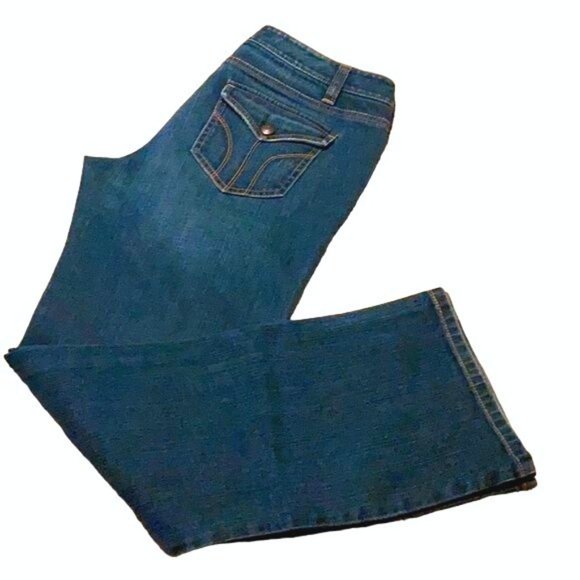 Ann Taylor LOFT Cotton Spandex Blend Slim Boot Denim Blue Jeans Size 10P - Picture 8 of 11